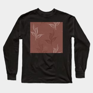 Pattern of tea plants Long Sleeve T-Shirt